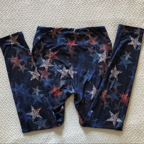 LuLaRoe Pants - OS Lularoe Navy Star Leggings